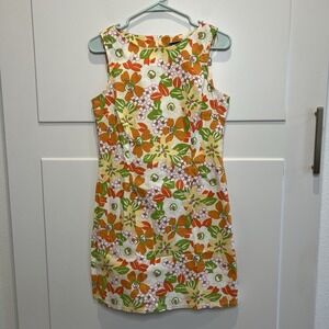 CALIFORNIA CONCEPTS WOMENS VINTAGE 90S Retro BRIGHT FLORAL MOD‎ DRESS Size 7